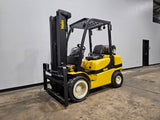 2018 YALE GLP060VX 6000 LB LP GAS FORKLIFT PNEUMATIC 93/200 3 STAGE MAST SIDE SHIFTER 1138 HOURS STOCK # BF9119429-ILE