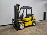 2018 YALE GLP060VX 6000 LB LP GAS FORKLIFT PNEUMATIC 93/200 3 STAGE MAST SIDE SHIFTER 1138 HOURS STOCK # BF9119429-ILE