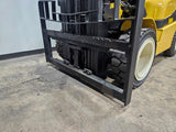 2018 YALE GLP060VX 6000 LB LP GAS FORKLIFT PNEUMATIC 93/200 3 STAGE MAST SIDE SHIFTER 1138 HOURS STOCK # BF9119429-ILE