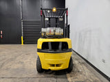 2018 YALE GLP060VX 6000 LB LP GAS FORKLIFT PNEUMATIC 93/200 3 STAGE MAST SIDE SHIFTER 1138 HOURS STOCK # BF9119429-ILE