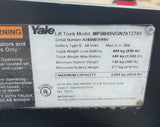 2016 YALE MPB045 4500 LB ELECTRIC WALKIE PALLET JACK CUSHION 2836 HOURS STOCK # BF936769-ARB - United Lift Equipment LLC