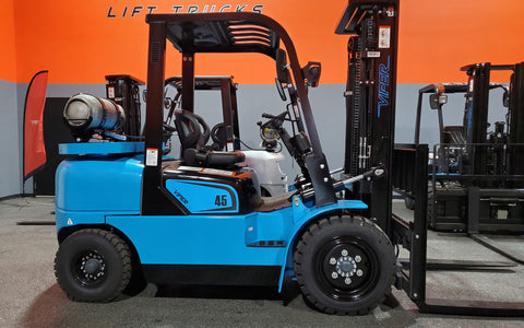 2021 VIPER FY45 10000 LB LP GAS FORKLIFT PNEUMATIC 90/189" 3 STAGE MAST SIDE SHIFTER BRAND NEW STOCK # BF9373419-ILIL - United Lift Used & New Forklift Telehandler Scissor Lift Boomlift