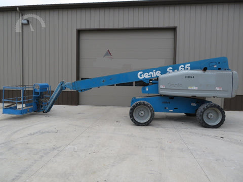 2004 GENIE S65 500 LBS DUAL FUEL 65 FT. PNEUMATIC TIRES 4586 HOURS TELESCOPIC BOOM LIFT STK# BF9234519-WIB - United Lift Used & New Forklift Telehandler Scissor Lift Boomlift
