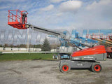 2008 SKYJACK SJ40T ARTICULATING BOOM LIFT AERIAL LIFT WITH JIB ARM 40' REACH DIESEL 4WD 2201 HOURS STOCK # BF9222479-HLNY - United Lift Used & New Forklift Telehandler Scissor Lift Boomlift