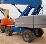 2014 GENIE S85 TELESCOPIC STRAIGHT BOOM LIFT AERIAL LIFT WITH JIB ARM 85' REACH DIESEL 4WD 1112 HOURS STOCK # BF9761519-VAOH - United Lift Equipment LLC