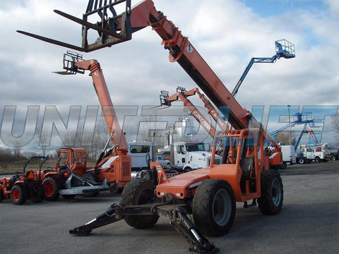 2013 SKYTRAK 10054 10000 LB DIESEL TELESCOPIC FORKLIFT TELEHANDLER PNEUMATIC 4WD OUTRIGGERS 5100 HOURS STOCK # BF90508729-EEMI - United Lift Used & New Forklift Telehandler Scissor Lift Boomlift