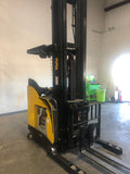 2019 YALE NDR035EB 3500 LB DEEP REACH 48" ELECTRIC FORKLIFT 138/320 3 STAGE MAST SIDE SHIFTER STOCK # BF9265149-ZLSC - United Lift Equipment LLC