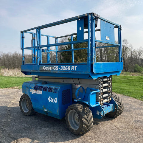 2006 GENIE GS3268RT SCISSOR LIFT 32' REACH DUAL FUEL ROUGH TERRAIN 4WD 2764 HOURS STOCK # BF9138549-WIB - United Lift Equipment LLC