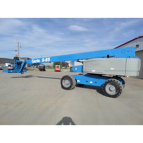 2013 GENIE S85 TELESCOPIC BOOM LIFT AERIAL LIFT 85' REACH DIESEL 4WD 3843 HOURS # BF9735429-849-VAOH - United Lift Used & New Forklift Telehandler Scissor Lift Boomlift