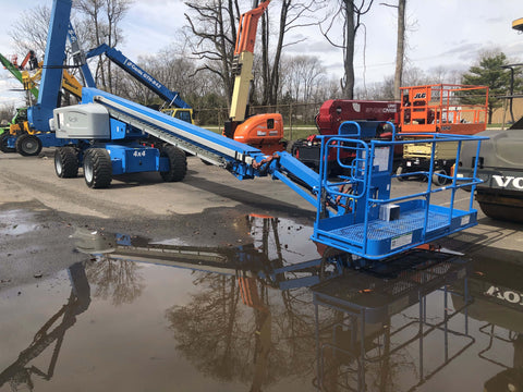 2013 GENIE S85 TELESCOPIC STRAIGHT BOOM LIFT AERIAL LIFT WITH JIB ARM 85' REACH DIESEL 4WD 2735 HOURS # BF9698549-NLEQ - United Lift Equipment LLC
