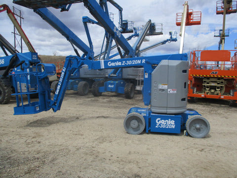2010 GENIE Z30/20NRJ ARTICULATING BOOM LIFT AERIAL LIFT 30' REACH ELECTRIC 601 HOURS STOCK # BF9169539-249-WIB - United Lift Used & New Forklift Telehandler Scissor Lift Boomlift
