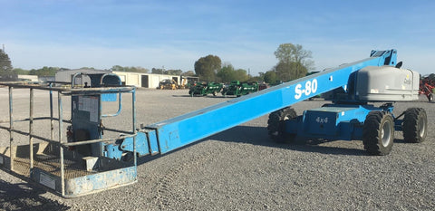 2007 GENIE S80 500 LBS DIESEL TELESCOPIC BOOM LIFT 80′ REACH PNEUMATIC 1700 HOURS STOCK # BF9319829-AGAL - United Lift Used & New Forklift Telehandler Scissor Lift Boomlift