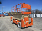 2011 JLG 4069LE SCISSOR LIFT 40' REACH ELECTRIC PNEUMATIC TIRES OUTRIGGERS 430 HOURS STOCK # BF9166589-WIB - United Lift Used & New Forklift Telehandler Scissor Lift Boomlift