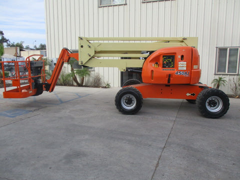 2013 JLG 450AJ ARTICULATING BOOM LIFT AERIAL LIFT WITH JIB 45' REACH DIESEL 4WD 1895 HOURS STOCK # BF9295159-PABCA - United Lift Used & New Forklift Telehandler Scissor Lift Boomlift