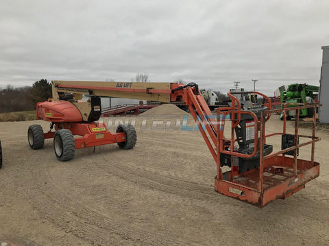 2009 JLG M600JP TELESCOPIC BOOM LIFT AERIAL LIFT 60' REACH BI-ENERGY 4WD 1160 HOURS STOCK # BF9332319-WIB - United Lift Used & New Forklift Telehandler Scissor Lift Boomlift